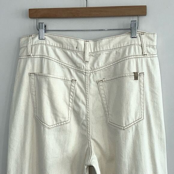 JOE’S JEANS The Pleated Wide Leg Ankle Pant in Natural - Picture 9 of 12